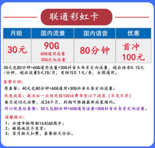流量卡買什么樣的才好？【聯通春風卡】29元143G全國通用大流量+200分鐘通話優惠手機上網卡