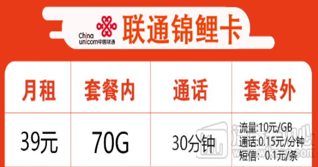 優惠享不停！聯通有福利！"聯通錦鯉卡、聯通全國卡"驚喜套餐！
